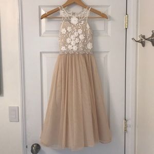 Rare Editions Embroidered Formal Dress